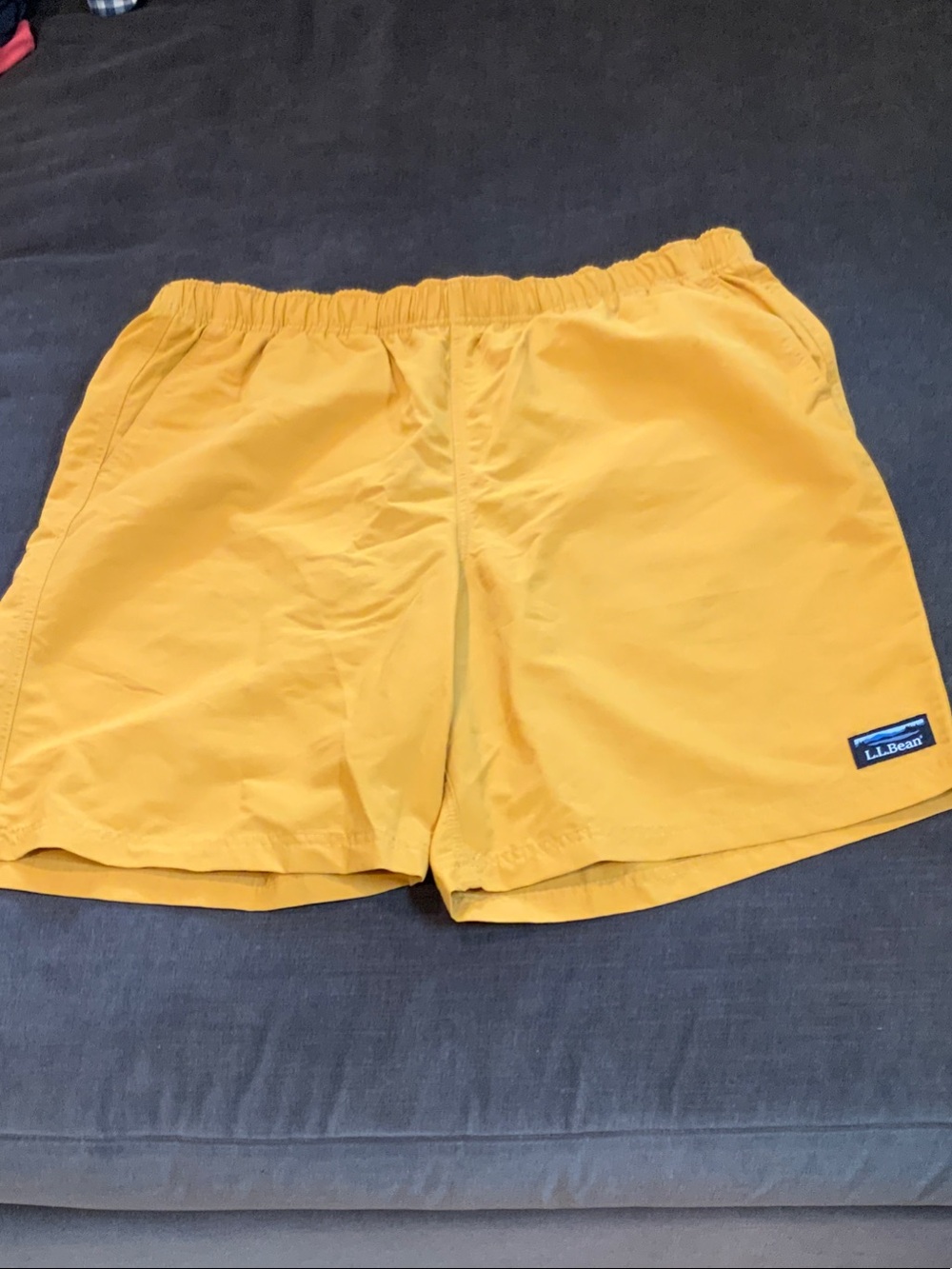 L.L. Bean Men’s Mustard Yellow Swim Trunks- Never Been Worn!